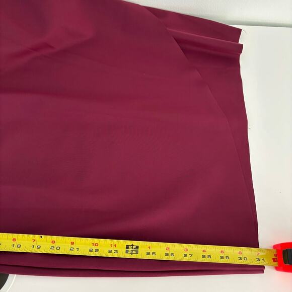 Alex Evenings Compression Dress Size 14 Ruffle Skirt Beaded Detail Wine Cocktail - Picture 14 of 14